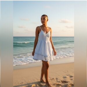 Aerie Baby Blue "At The Barre" Mini Dress